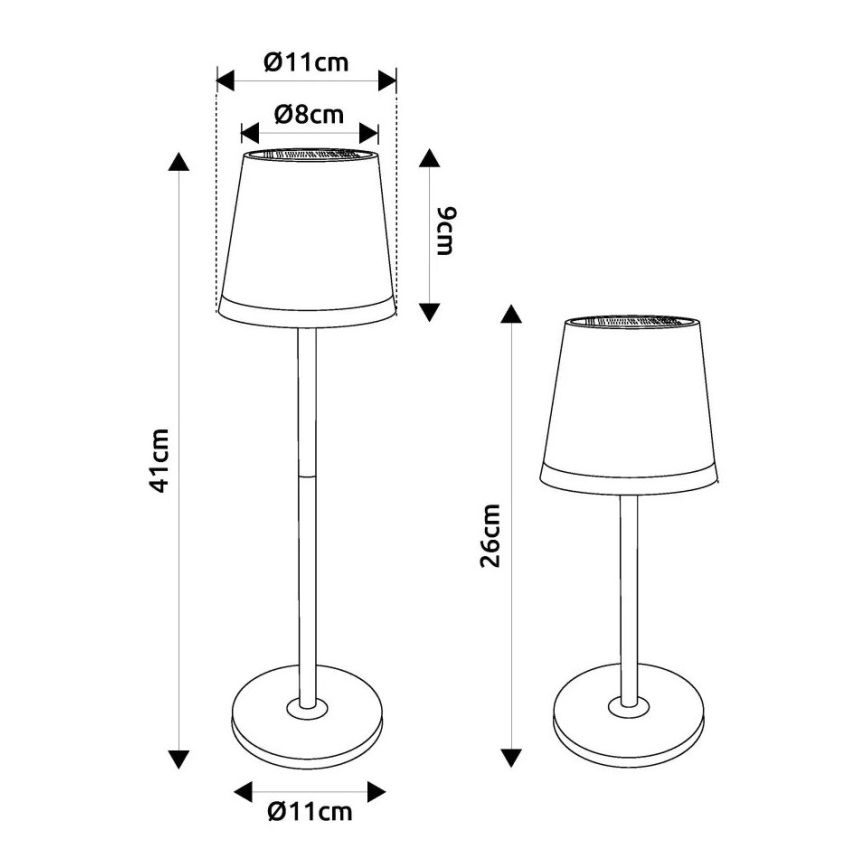 Globo - LED Solcellsbelysning LED/0,6W/3V 3000K IP44 guld