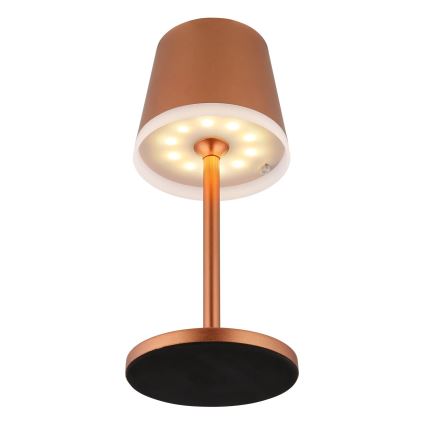 Globo - LED Solcellsbelysning LED/0,6W/3V 3000K IP44 1200 mAh koppar