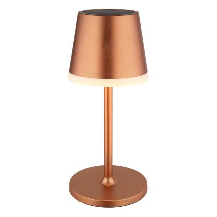 Globo - LED Solcellsbelysning LED/0,6W/3V 3000K IP44 1200 mAh koppar