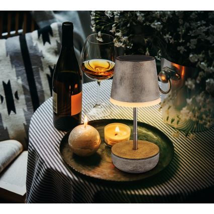 Globo - LED Solarlampa 10xLED/0,06W/3V IP44 800 mAh grå