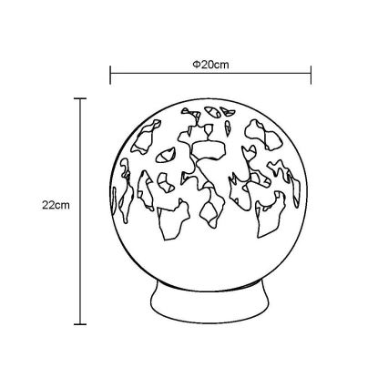 Globo - LED Solcell dekoration LED/0,06W/3V IP44