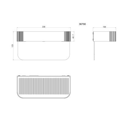 Globo - LED-solcellsdriven husnummerskylt LED/6W/3,7V IP54 1800 mAh