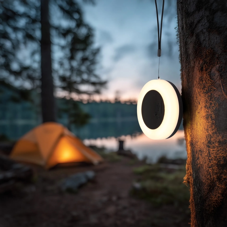 Globo - Bärbar LED-solcellslampa LED/3W/3,7V IP54 2200 mAh