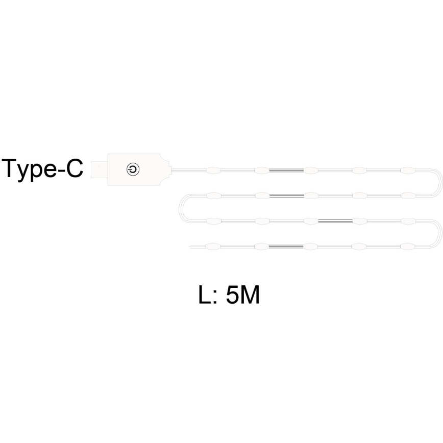 Globo - LED-remsa 50xLED/0,06W/5V 5 m 8 funktioner