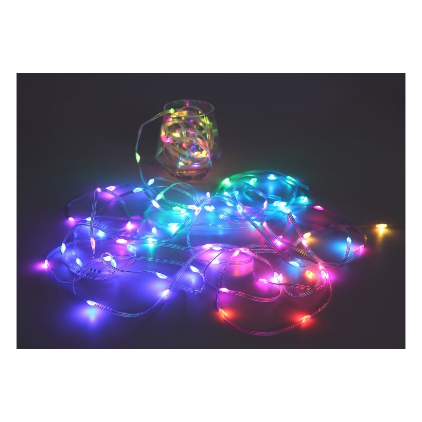 Globo - LED RGB-remsa 50xLED/0,06W/5V 5 m 27 funktioner
