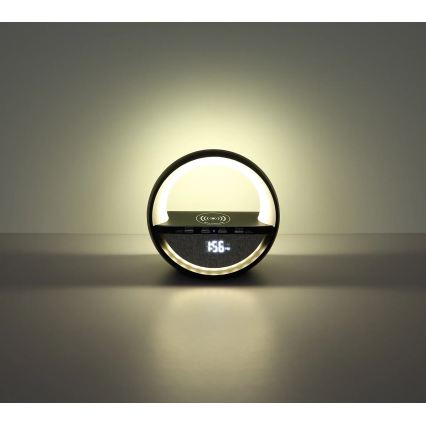 Globo - RGB-LED beröringsstyrd uppladdningsbar bordslampa med högtalare LED/3,5W/5V 1800 mAh