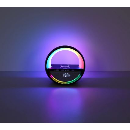Globo - RGB-LED beröringsstyrd uppladdningsbar bordslampa med högtalare LED/3,5W/5V 1800 mAh