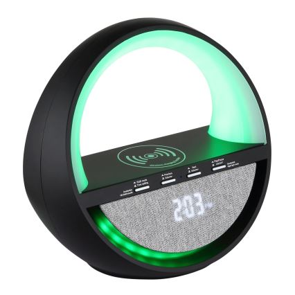 Globo - RGB-LED beröringsstyrd uppladdningsbar bordslampa med högtalare LED/3,5W/5V 1800 mAh
