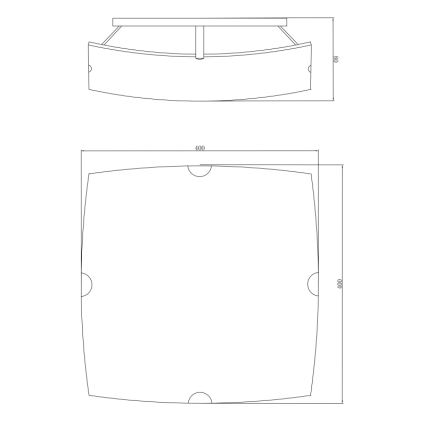 Globo 40403-3 - Takbelysning PARANJA 3xE27/60W/230V