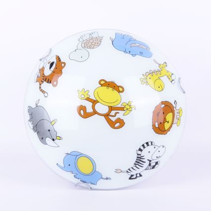 Globo - Takbelysning för barn 2xE27/60W/230V