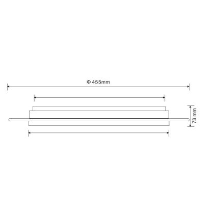 Globo - LED dimbar taklampa LED/30W/230V 3000-6500K + fjärrkontroll
