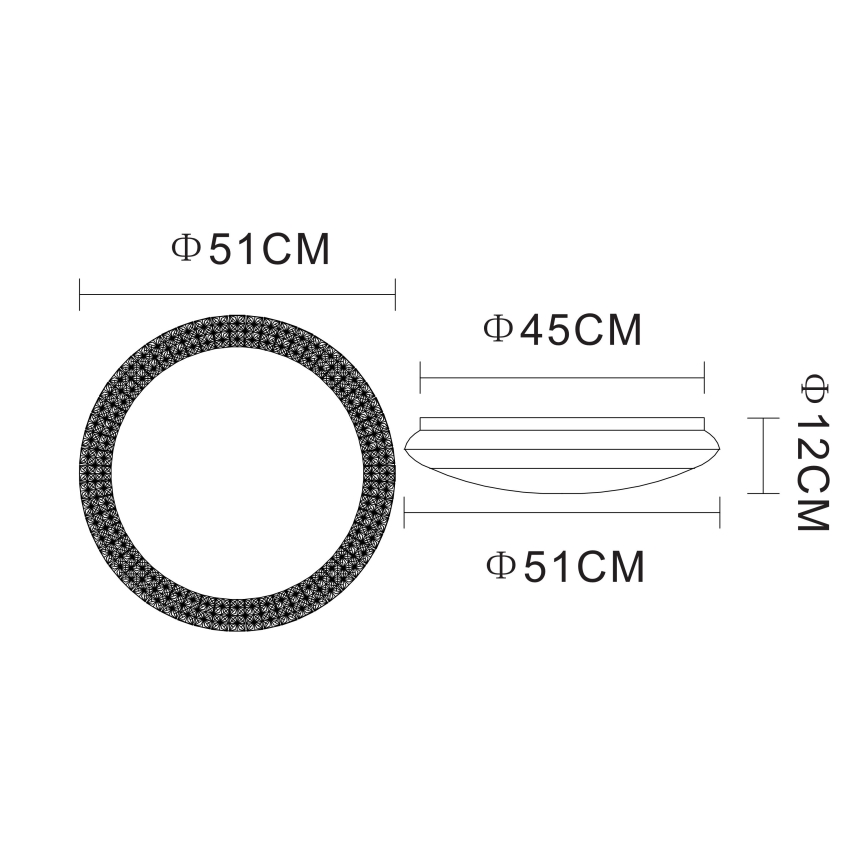 Globo - LED Dimbar taklampa LED/40W/230V 3000-6000K + fjärrkontroll