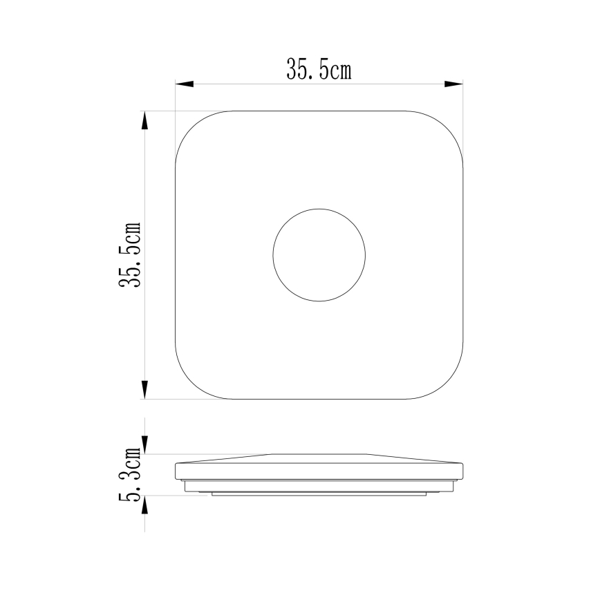 Globo - LED dimbar taklampa LED/24W/230V 3000-6000K + fjärrkontroll
