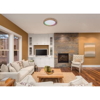 Globo - LED RGBW Dimbar taklampa LED/24W/230V 2700-6000K + fjärrkontroll