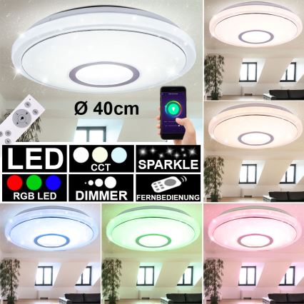 Globo - LED RGBW dimbar taklampa LED/16W/230V 2700-6500K WiFi Tuya + fjärrkontroll