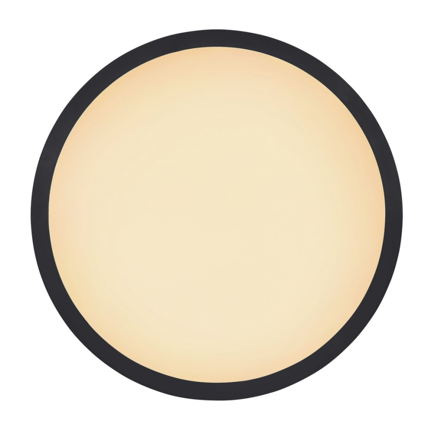 Globo - LED ljusreglerad taklampa till badrum LED/18W/230V diameter 29,4 cm IP44 svart