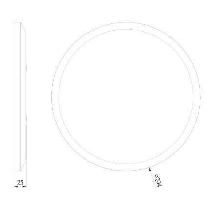 Globo - LED ljusreglerad taklampa till badrum LED/18W/230V diameter 29,4 cm IP44 svart