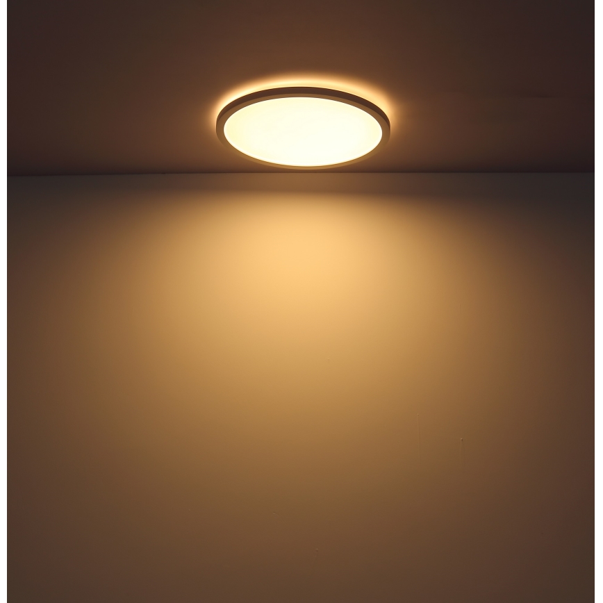 Globo - LED ljusreglerad taklampa till badrum LED/18W/230V diameter 29,4 cm IP44 vit
