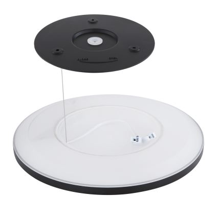 Globo - LED ljusreglerad taklampa till badrum LED/24W/230V diameter 42 cm IP44 svart