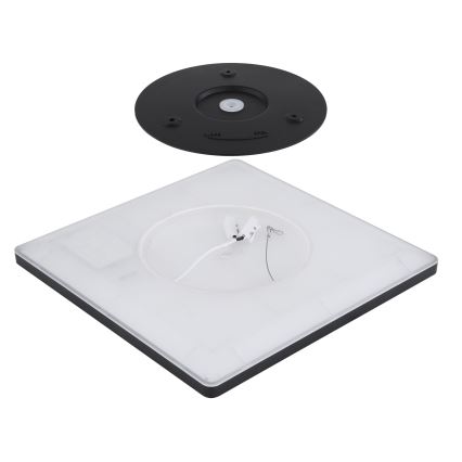 Globo - LED ljusreglerad taklampa till badrum LED/18W/230V 29,4x29,4 cm IP44 svart