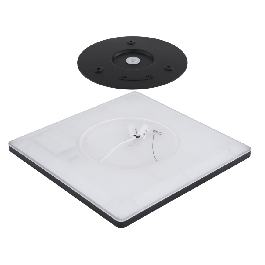 Globo - LED ljusreglerad taklampa till badrum LED/18W/230V 29,4x29,4 cm IP44 svart