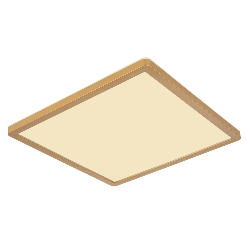 Globo - LED ljusreglerad taklampa till badrum LED/18W/230V 3000K IP44 29,4x29,4 cm mässing