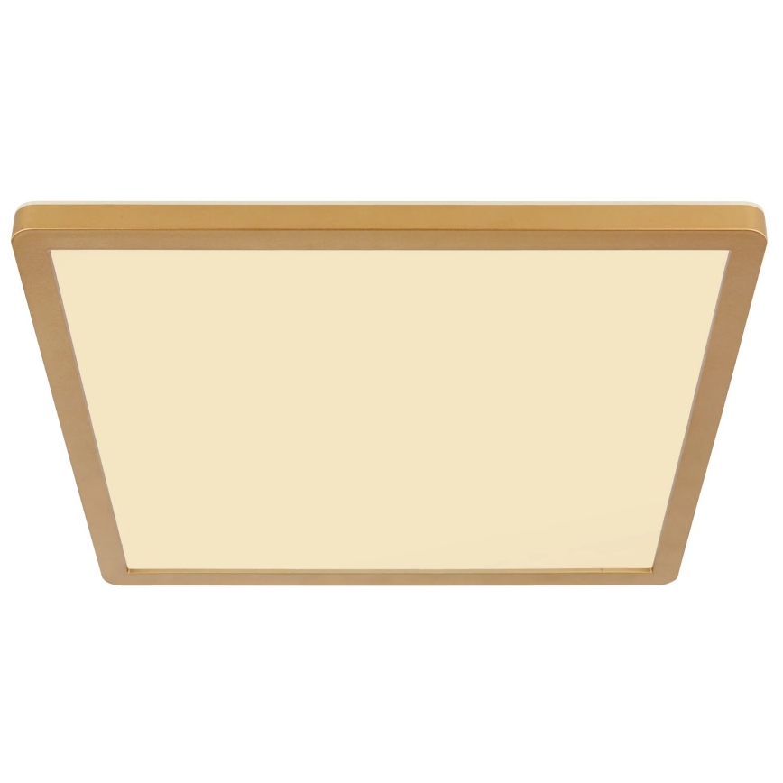 Globo - LED ljusreglerad taklampa till badrum LED/18W/230V 3000K IP44 29,4x29,4 cm mässing