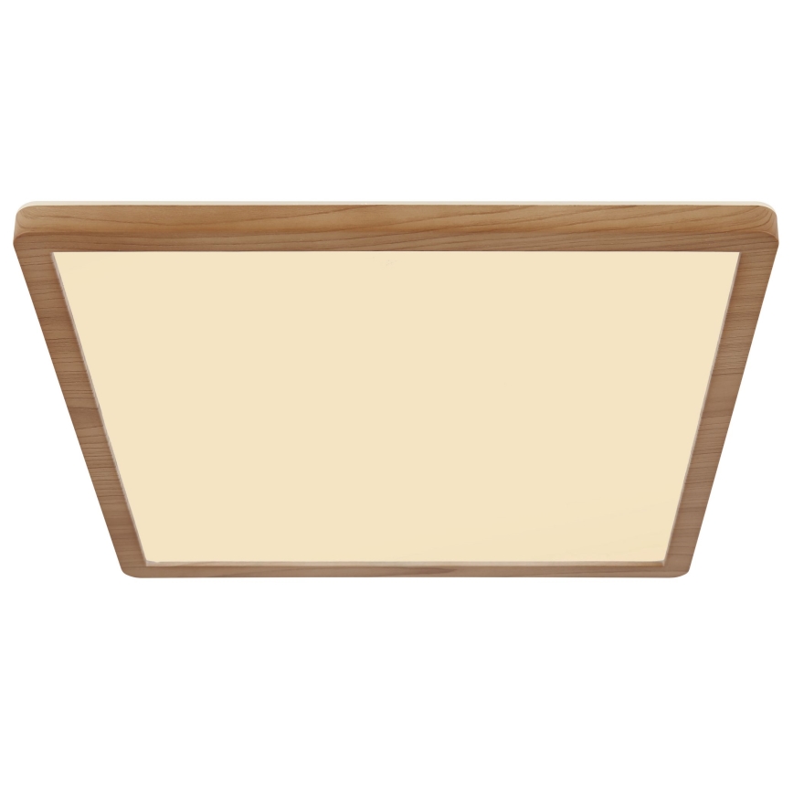 Globo - LED ljusreglerad taklampa till badrum LED/18W/230V 29,4x29,4 cm IP44 brun