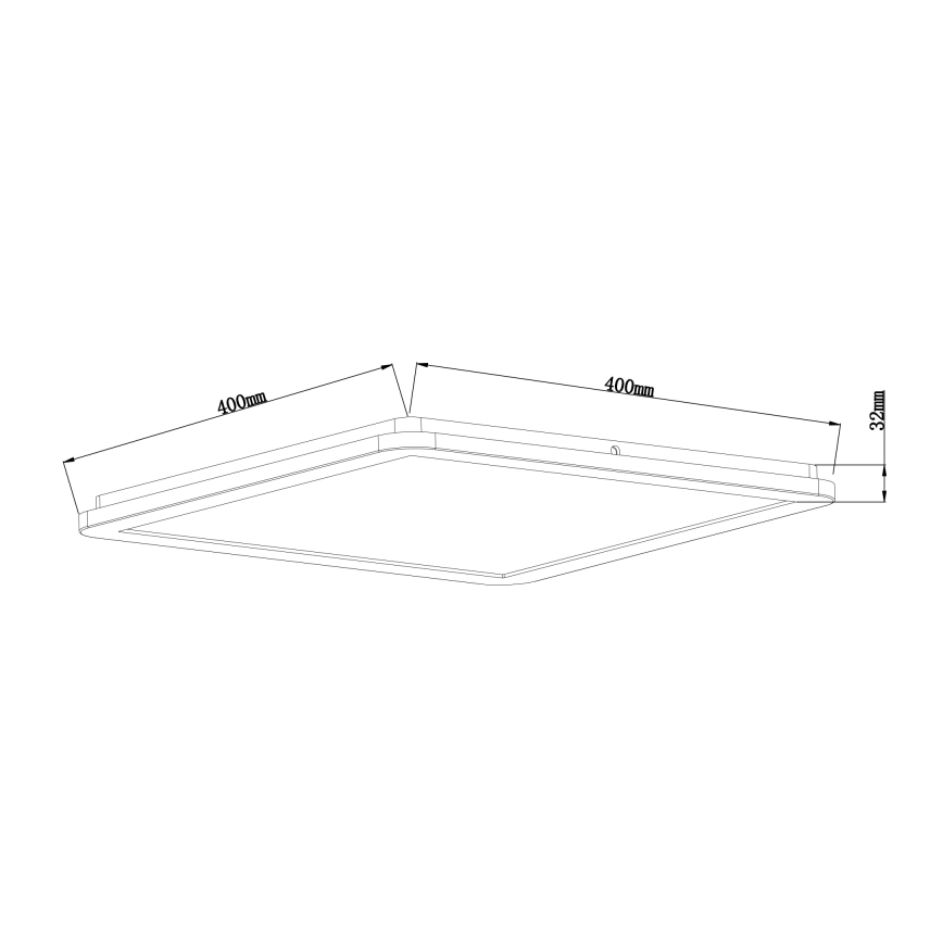 Globo - LED dimbar taklampa för badrum LED/24W/230V 42x42 cm IP44 vit