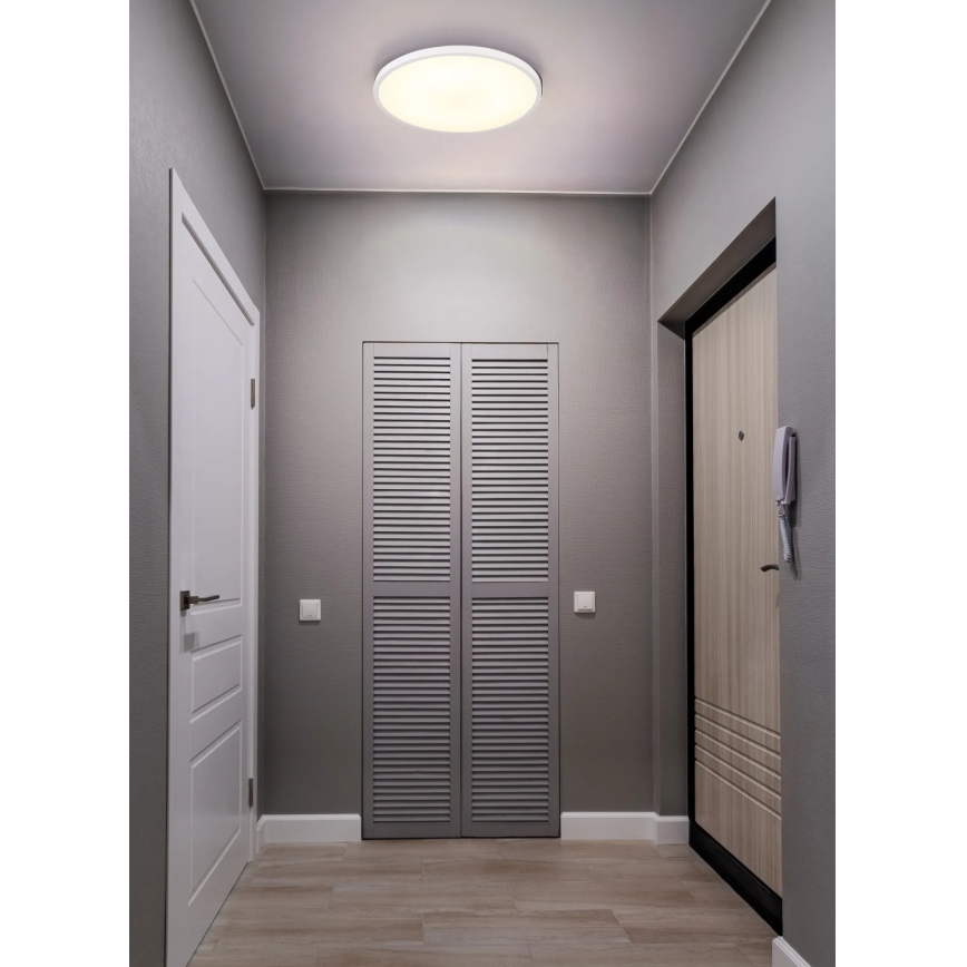 Globo - LED-taklampa 20W/230V 4000K Ø 30 cm vit