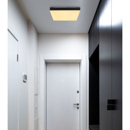 Globo - LED taklampa LED/18W/230V 30x30 cm svart