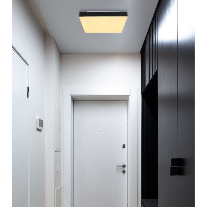 Globo - LED taklampa LED/18W/230V 30x30 cm svart