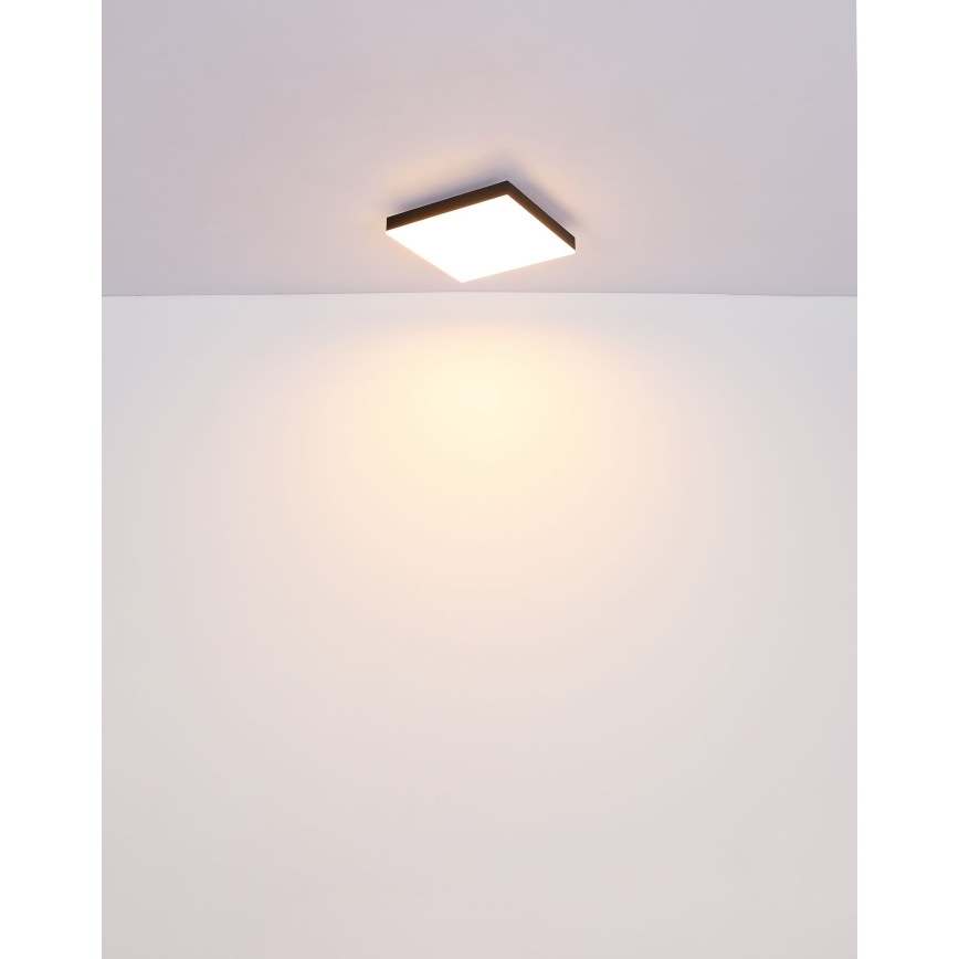 Globo - LED taklampa LED/18W/230V 30x30 cm svart