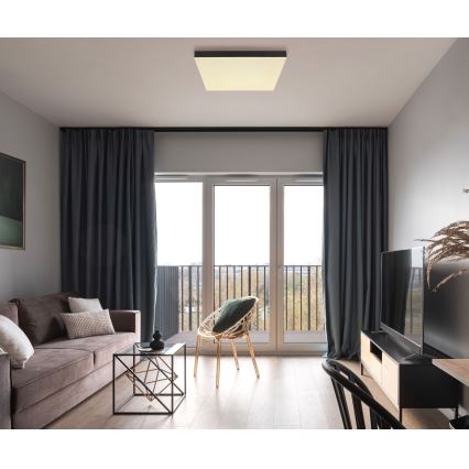 Globo - LED Dimbar taklampa LED/24W/230V 2700-6500K svart + fjärrkontroll