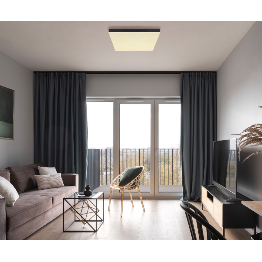 Globo - LED Dimbar taklampa LED/24W/230V 2700-6500K svart + fjärrkontroll