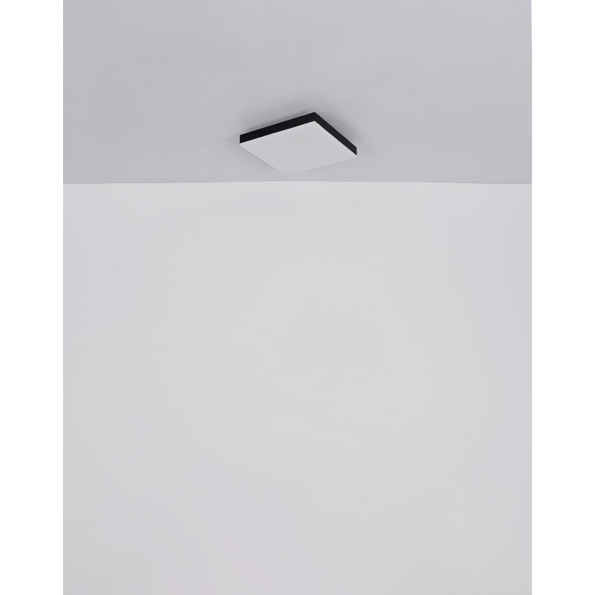 Globo - LED Dimbar taklampa LED/24W/230V 2700-6500K svart + fjärrkontroll