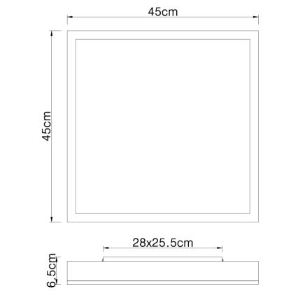 Globo - LED taklampa LED/24W/230V
