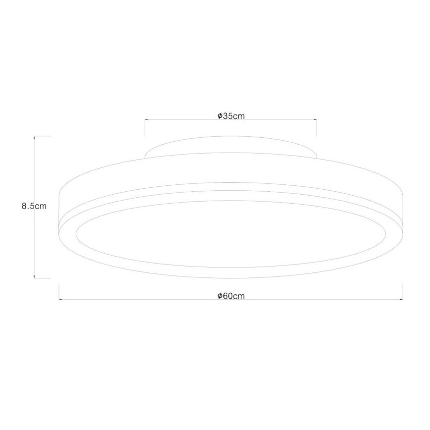 Globo - LED Dimbar taklampa LED/40W/230V 2700-6500K diameter 60 cm + fjärrkontroll brun/grå