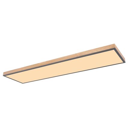 Globo - Dimbart LED-takarmatur LED/36W/230V 2700-6500K brun/grå + fjärrkontroll