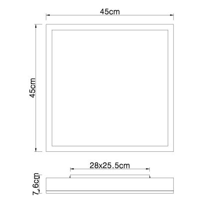 Globo - LED Dimbar taklampa LED/24W/230V 2700-6500K + fjärrkontroll brun/vit