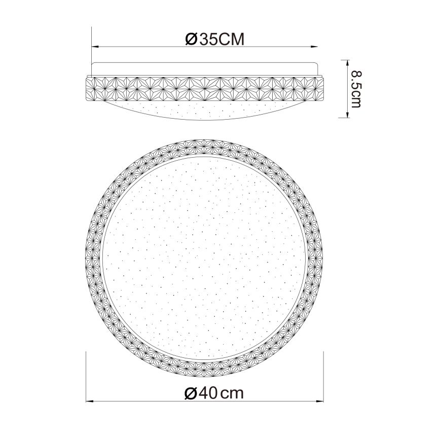 Globo - LED Taklampa LED/22W/230V 2700/4200/6500K Ø 40 cm