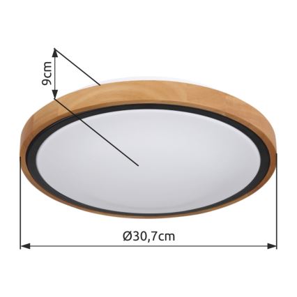 Globo - LED Taklampa LED/12W/230V 307 mm 3000/4500/6000K