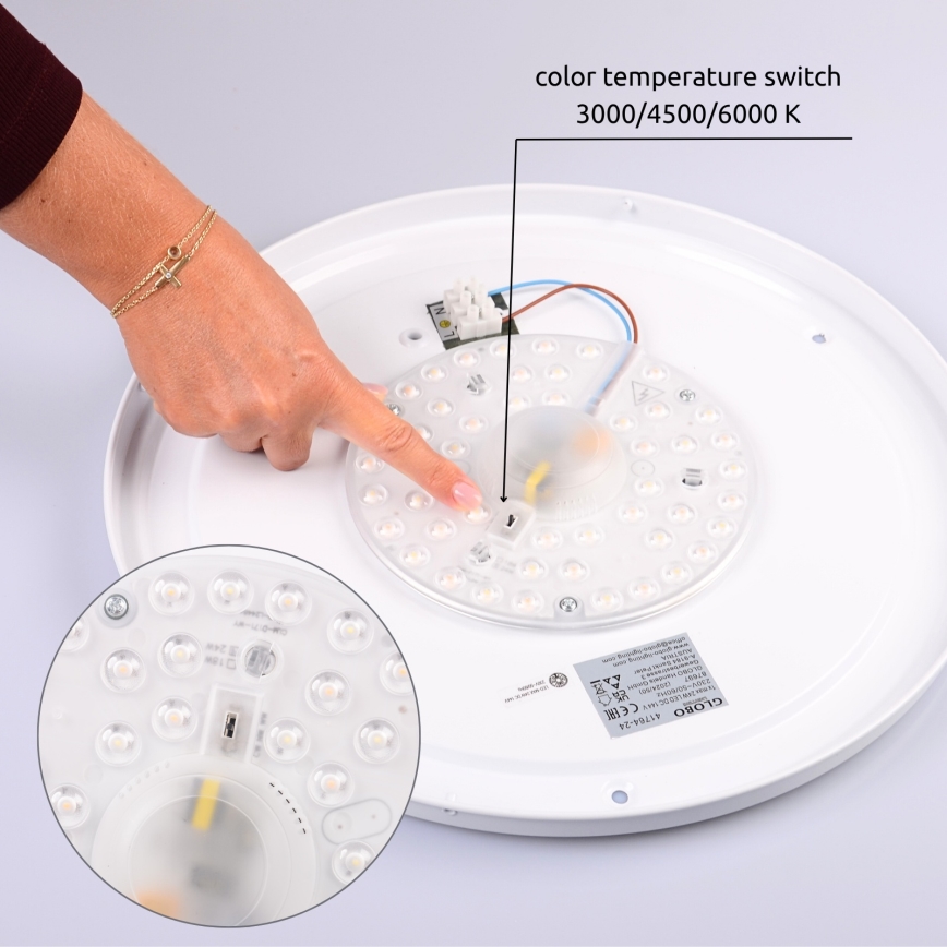 Globo - LED taklampa LED/24W/230V 3000/4500/6000K Ø 43,7 cm