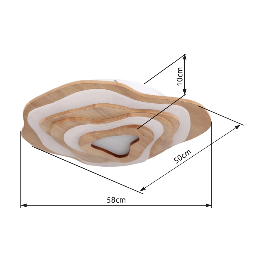 Globo - LED Dimbar taklampa LED/40W/230V 2700-6000K + fjärrkontroll