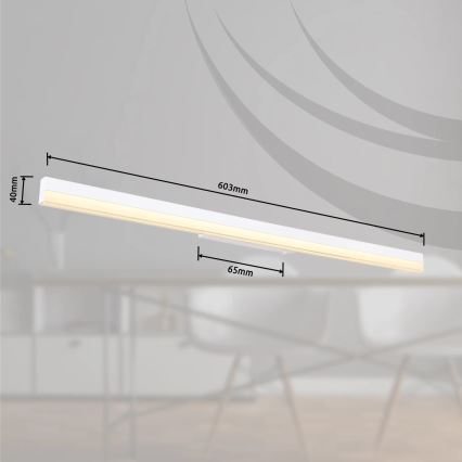 Globo - LED väggbelysning LED/18W/230V 3000/6000K 80 cm vit