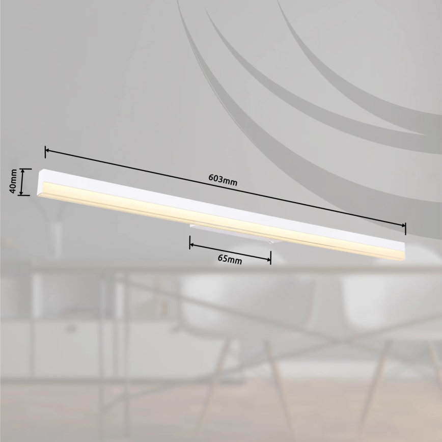 Globo - LED väggbelysning LED/18W/230V 3000/6000K 80 cm vit