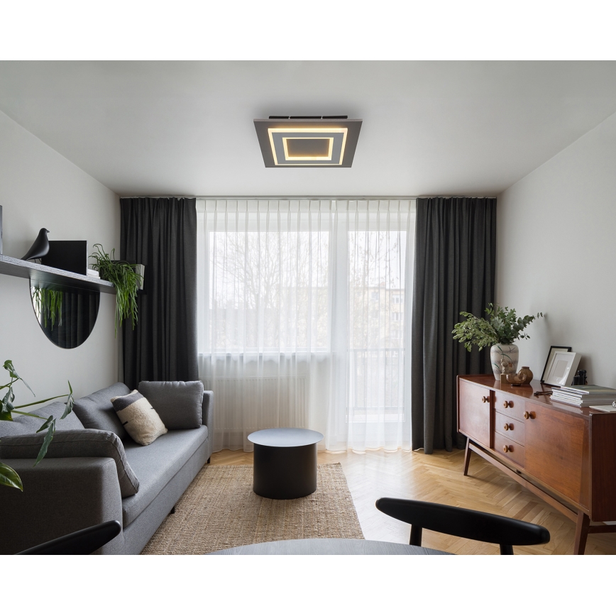 Globo - LED taklampa LED/24W/230V 3000K 32x32 cm antracit