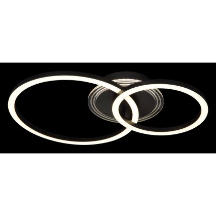 Globo - LED Taklampa LED/30W/230V 2700/4500/6500K Ø 33x50 cm svart