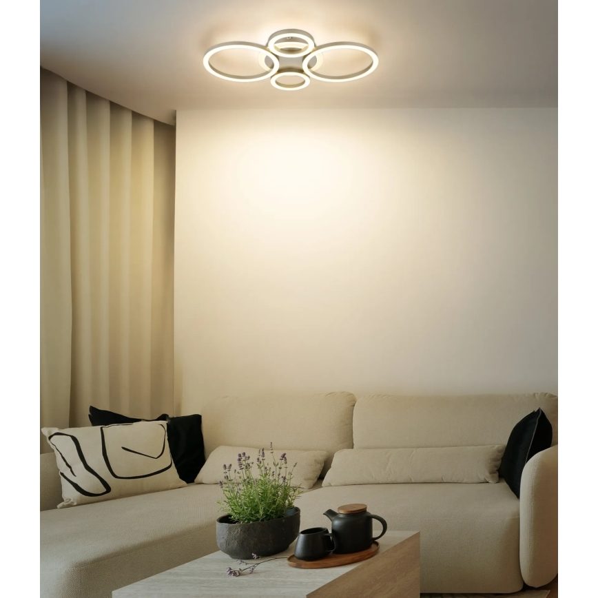 Globo - LED-taklampa LED/40W/230V 2700/4500/6500K Ø 35,5x53 cm mässing