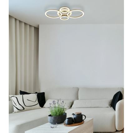 Globo - LED-taklampa LED/40W/230V 2700/4500/6500K Ø 35,5x53 cm mässing